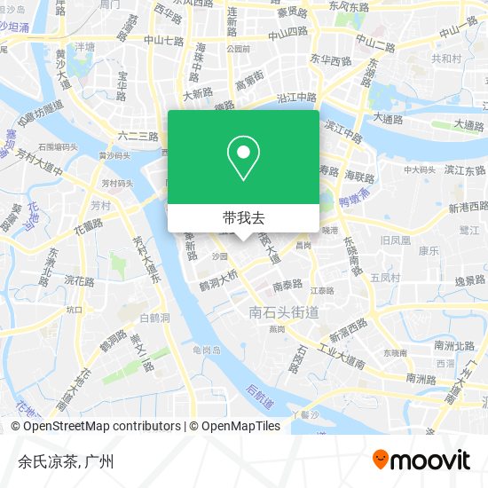 余氏凉茶地图
