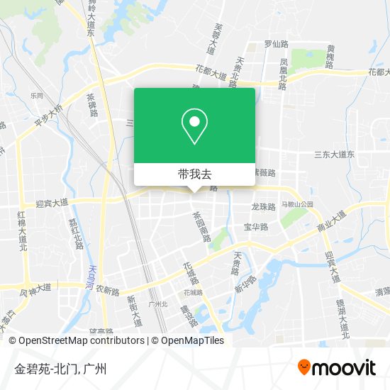 金碧苑-北门地图