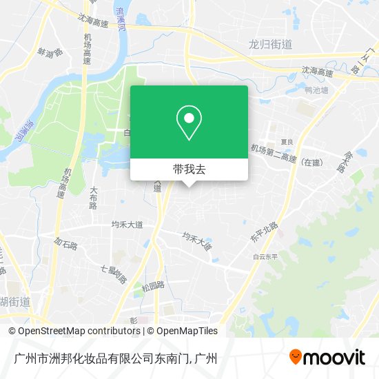 广州市洲邦化妆品有限公司东南门地图