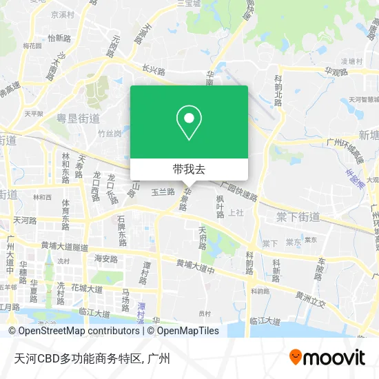 天河CBD多功能商务特区地图