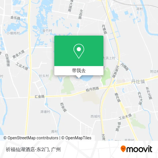 祈福仙湖酒店-东2门地图