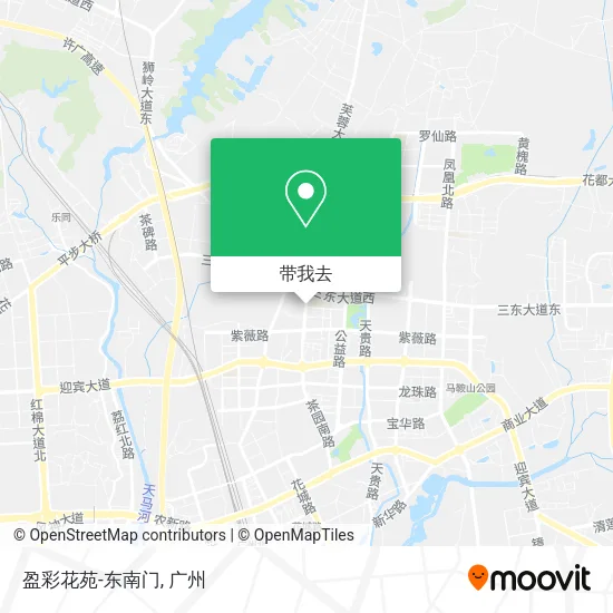 盈彩花苑-东南门地图