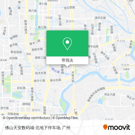 佛山天安数码城-北地下停车场地图