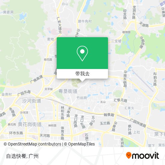 自选快餐地图