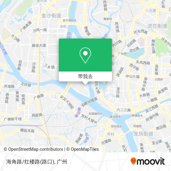 海角路/红楼路(路口)地图