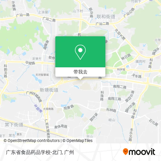 广东省食品药品学校-北门地图