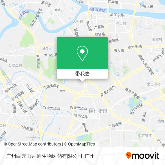 广州白云山拜迪生物医药有限公司地图