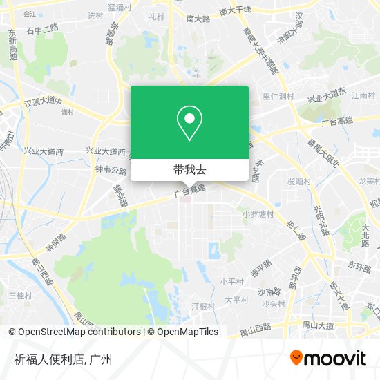 祈福人便利店地图