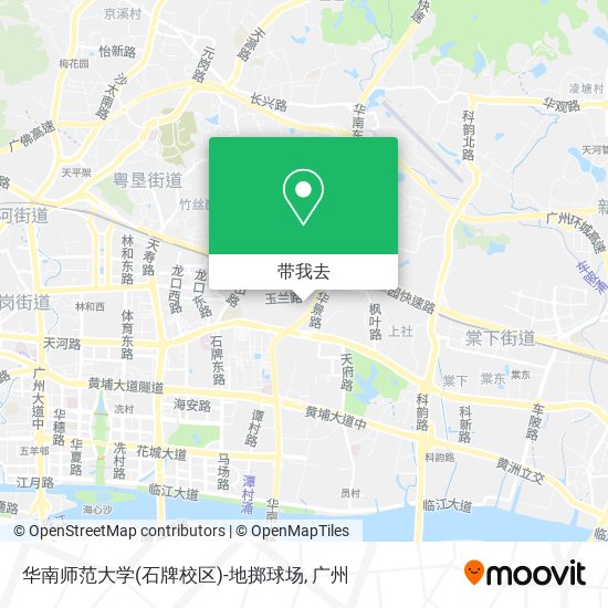 华南师范大学(石牌校区)-地掷球场地图