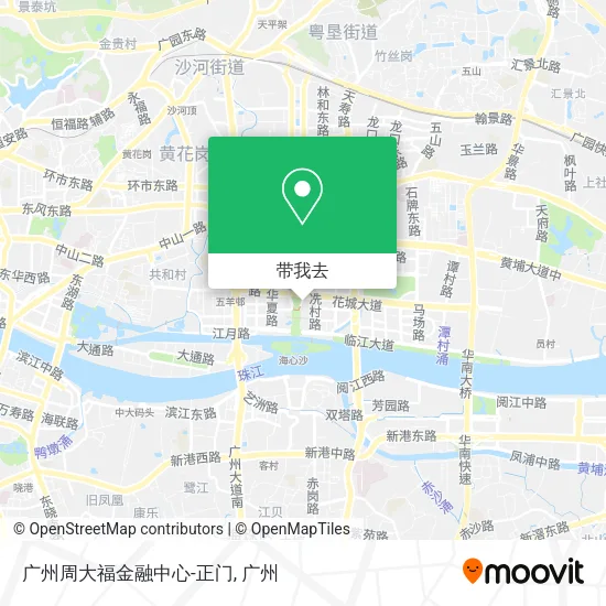 广州周大福金融中心-正门地图