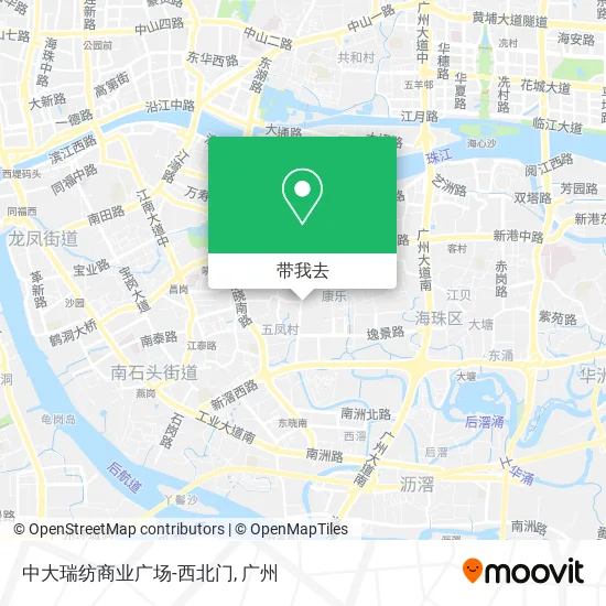 中大瑞纺商业广场-西北门地图