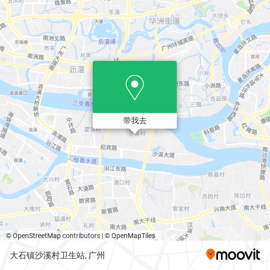 大石镇沙溪村卫生站地图