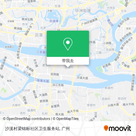 沙溪村梁锦标社区卫生服务站地图