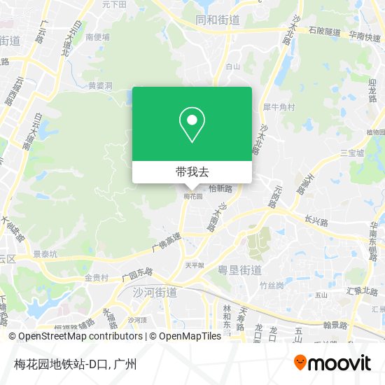 梅花园地铁站-D口地图