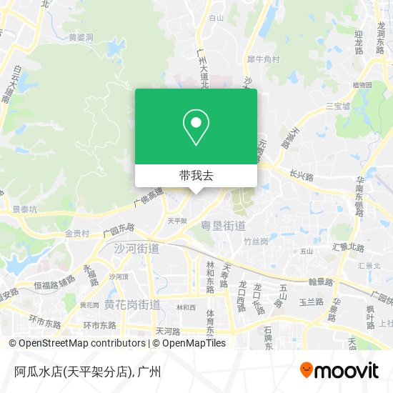 阿瓜水店(天平架分店)地图