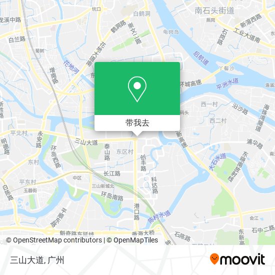 三山大道地图
