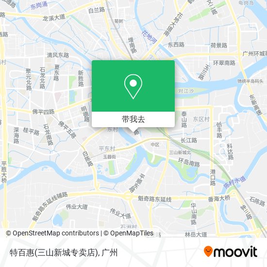 特百惠(三山新城专卖店)地图