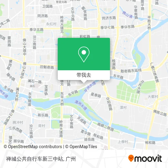 禅城公共自行车新三中站地图