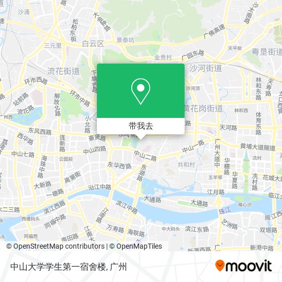 中山大学学生第一宿舍楼地图