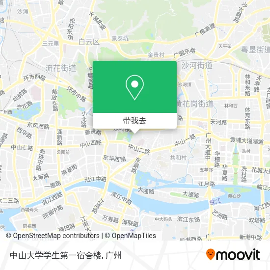 中山大学学生第一宿舍楼地图