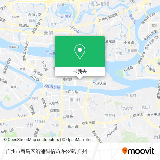 广州市番禺区洛浦街信访办公室地图