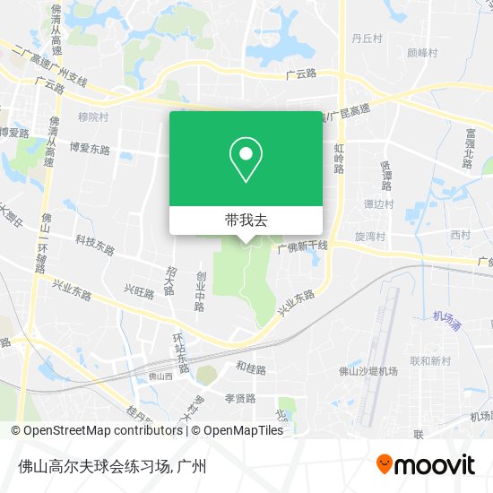 佛山高尔夫球会练习场地图