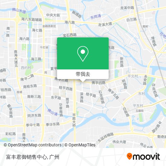 富丰君御销售中心地图