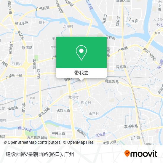 建设西路/皇朝西路(路口)地图