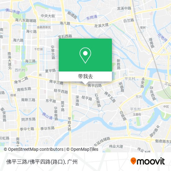 佛平三路/佛平四路(路口)地图