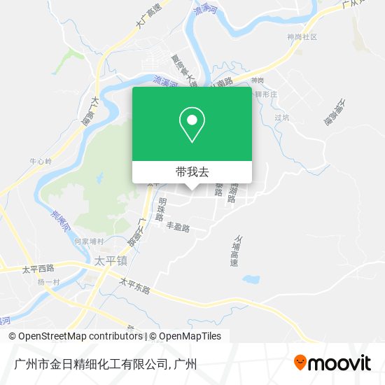 广州市金日精细化工有限公司地图