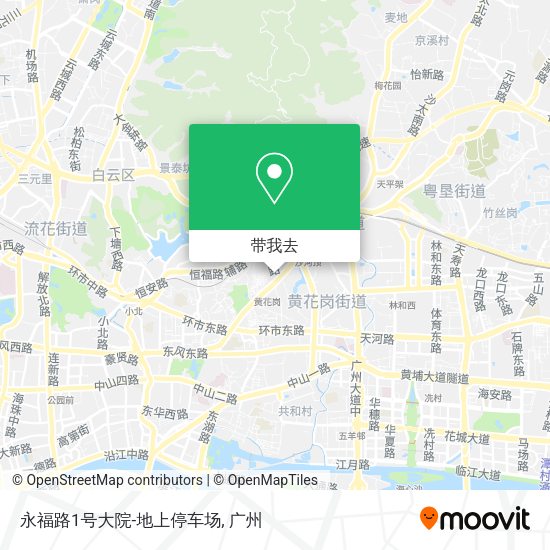 永福路1号大院-地上停车场地图