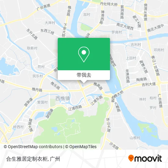 合生雅居定制衣柜地图