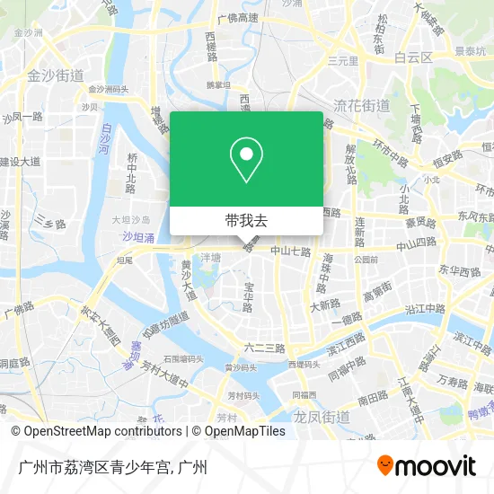 广州市荔湾区青少年宫地图