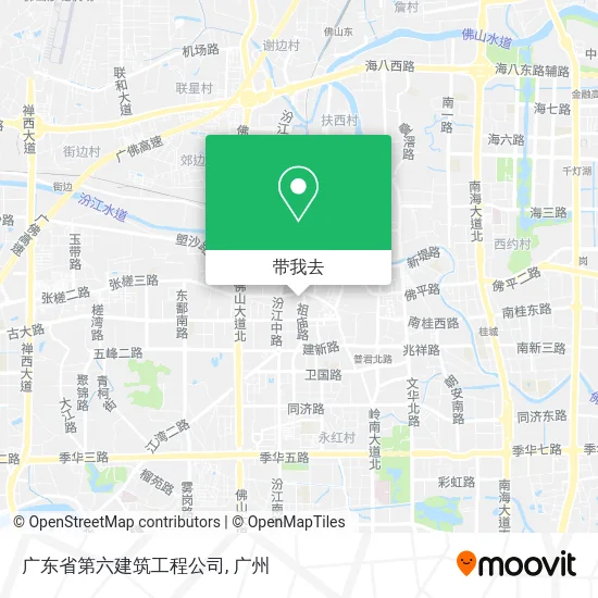 广东省第六建筑工程公司地图