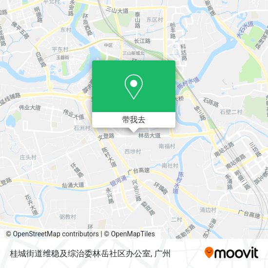 桂城街道维稳及综治委林岳社区办公室地图