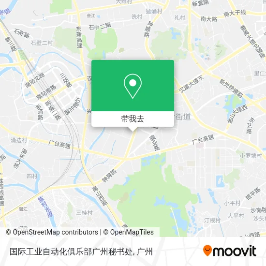 国际工业自动化俱乐部广州秘书处地图