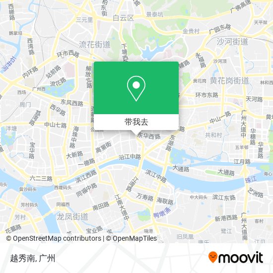 越秀南地图