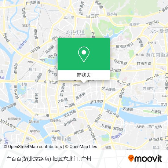 广百百货(北京路店)-旧翼东北门地图