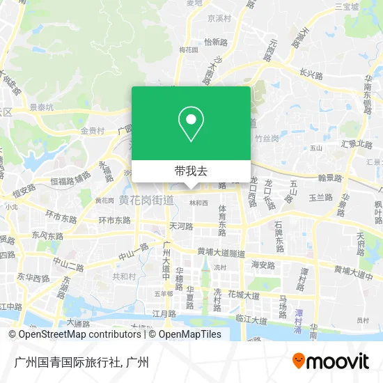 广州国青国际旅行社地图