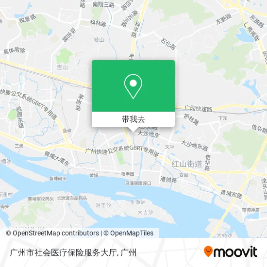 广州市社会医疗保险服务大厅地图
