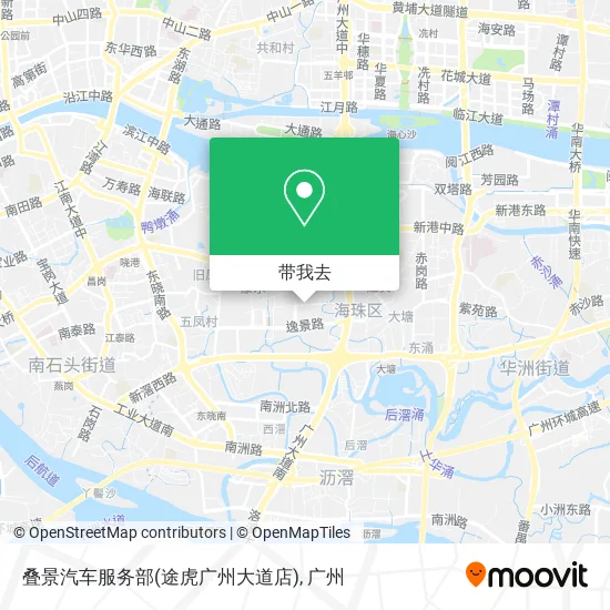 叠景汽车服务部(途虎广州大道店)地图