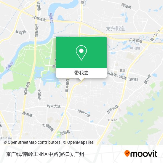 京广线/南岭工业区中路(路口)地图