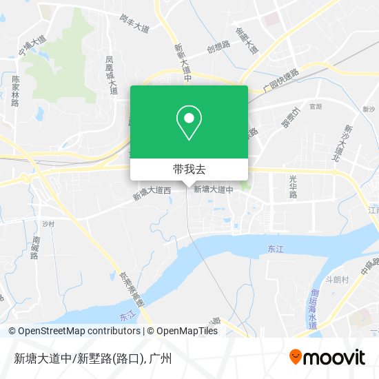 新塘大道中/新墅路(路口)地图