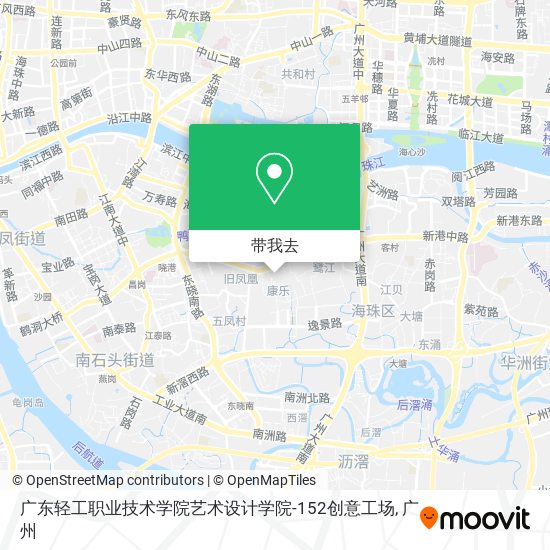 广东轻工职业技术学院艺术设计学院-152创意工场地图