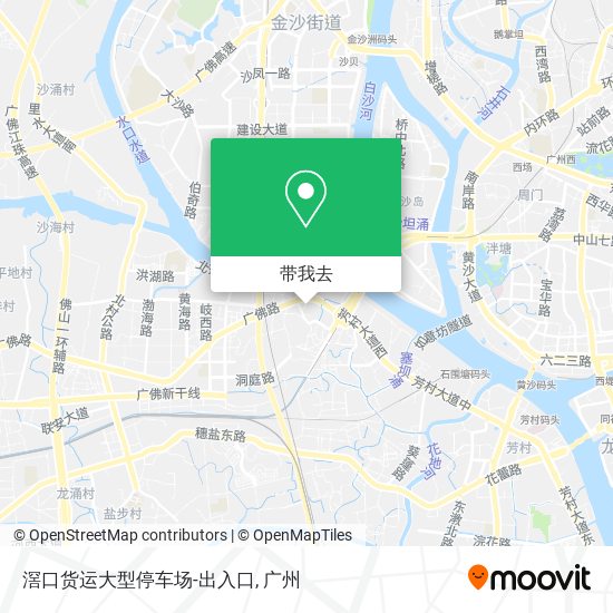 滘口货运大型停车场-出入口地图