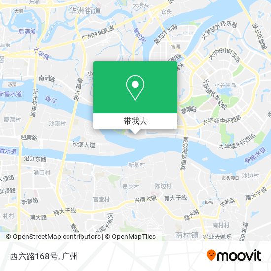 西六路168号地图