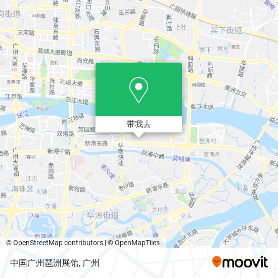 中国广州琶洲展馆地图