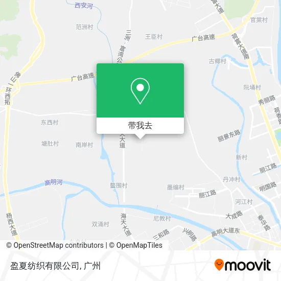 盈夏纺织有限公司地图