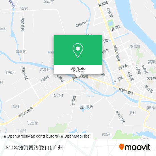 S113/沧河西路(路口)地图