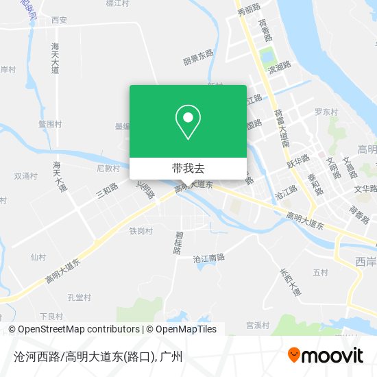 沧河西路/高明大道东(路口)地图